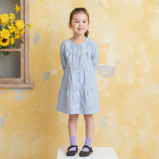 ブラウスワンピース　STRIPE