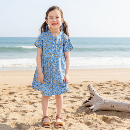 ブラウスワンピース　PRINT