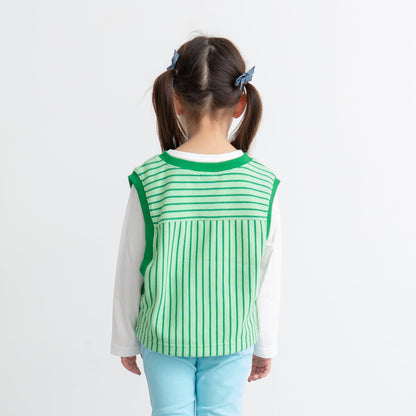 ロンT＆Vネックベストセット　GREEN