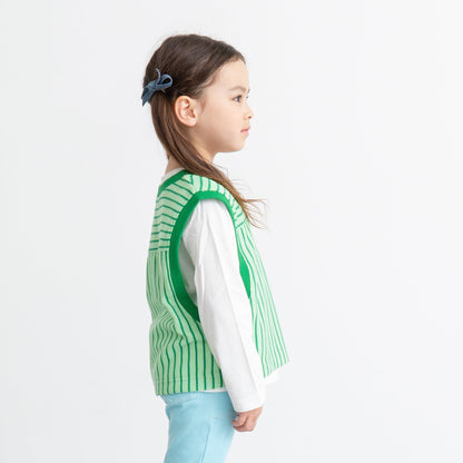 ロンT＆Vネックベストセット　GREEN