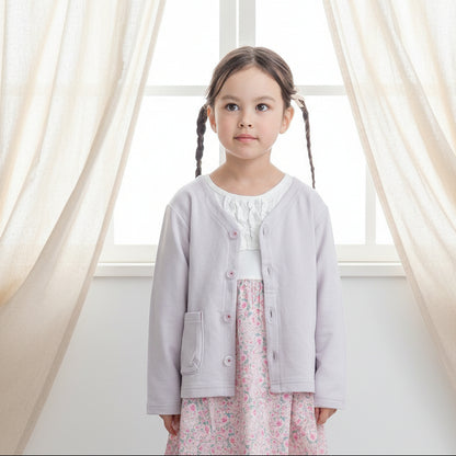 スタンダードVネックカーデ　GRAY