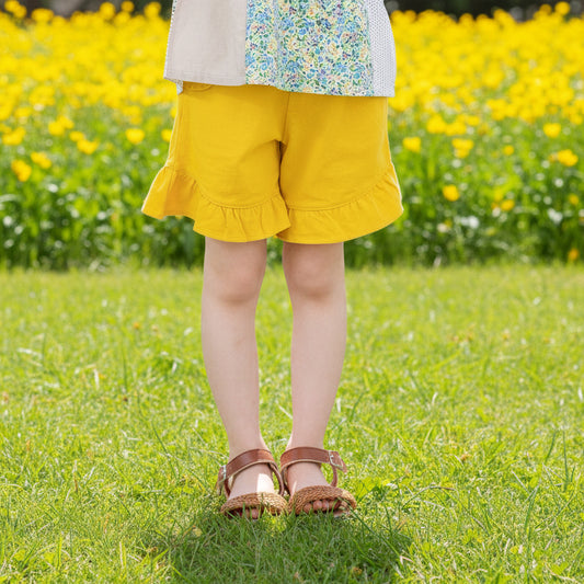 フリルショートパンツ　YELLOW